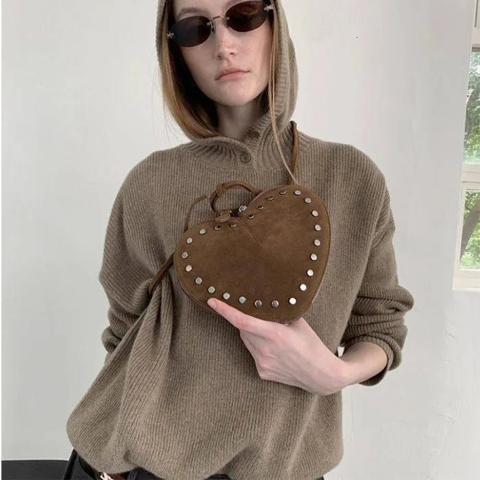 ZEYA - Esther Vintage Faux Suede Crossbody Bag