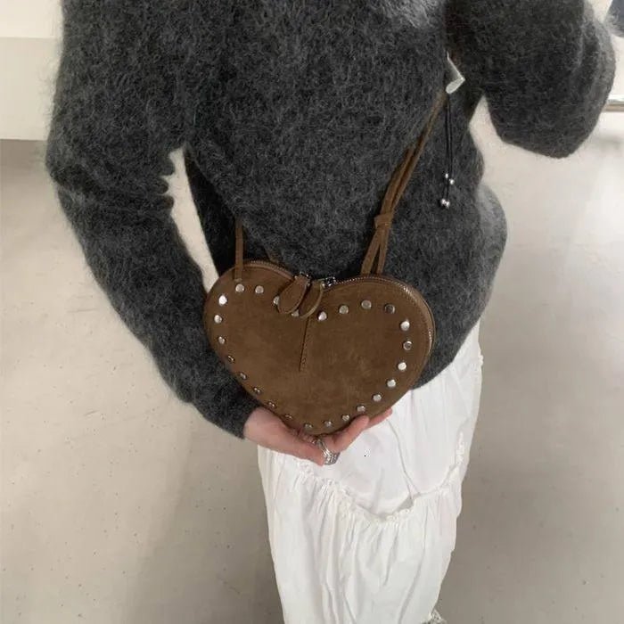 ZEYA - Esther Vintage Faux Suede Crossbody Bag