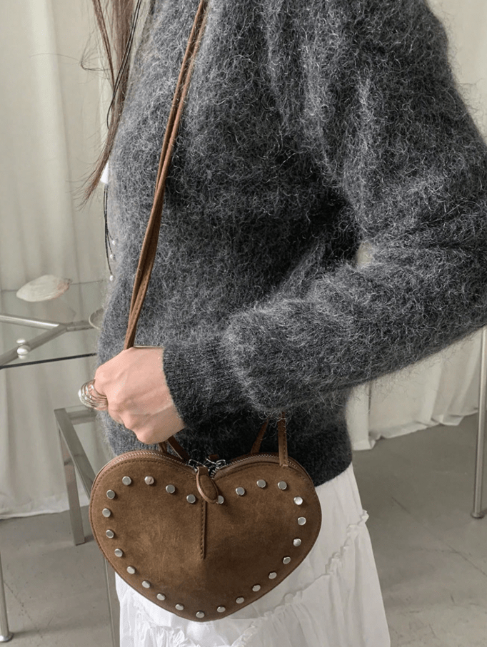 ZEYA - Esther Vintage Faux Suede Crossbody Bag