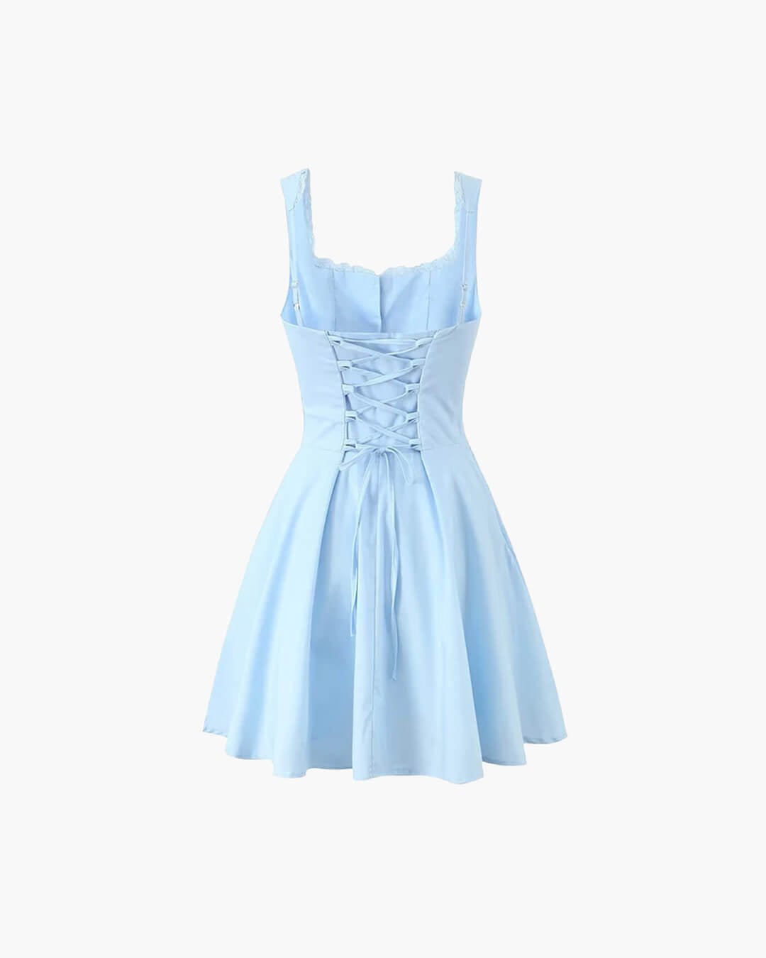 ZEYA - Evelyn Lace-Up Back Mini Dress