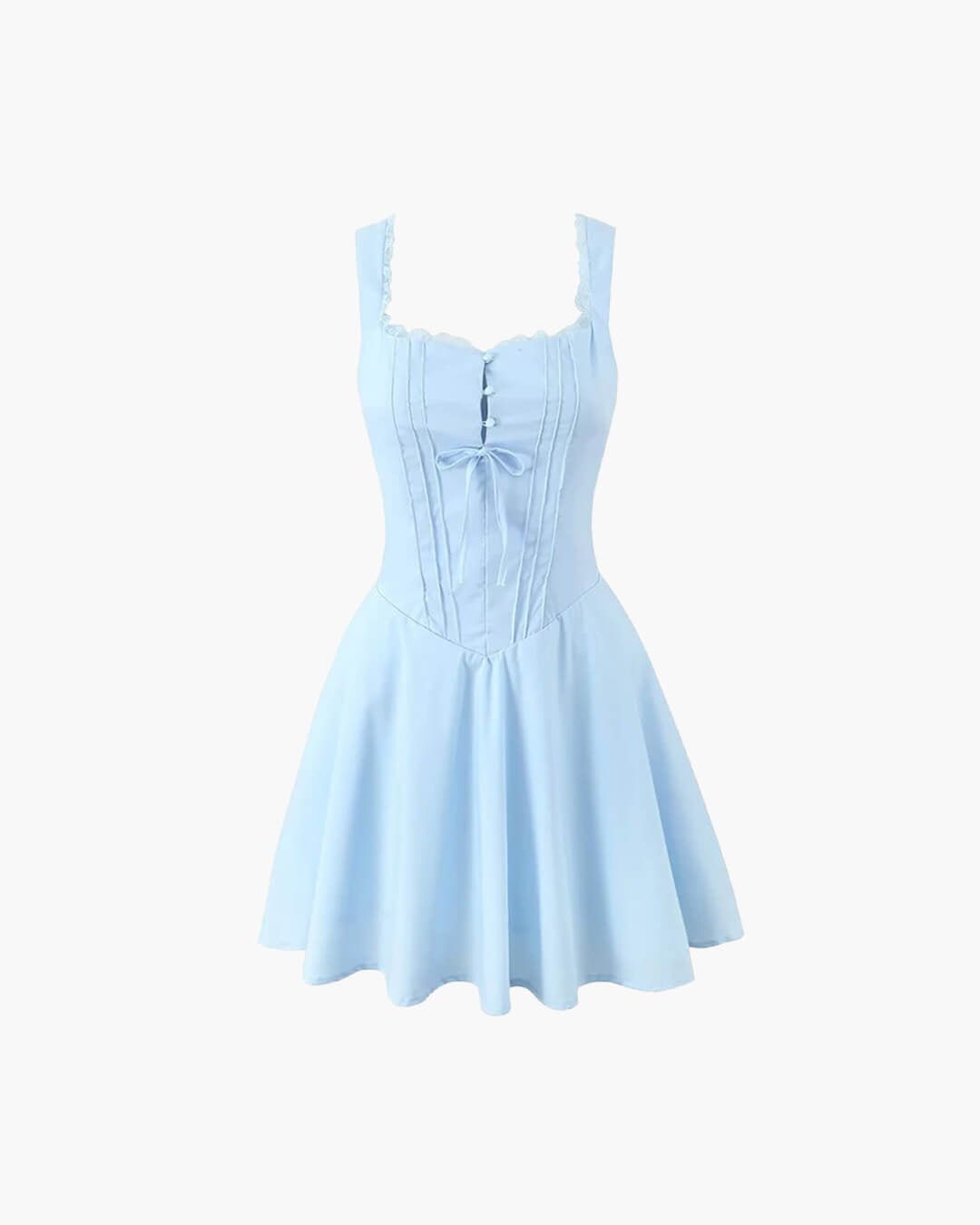 ZEYA - Evelyn Lace-Up Back Mini Dress