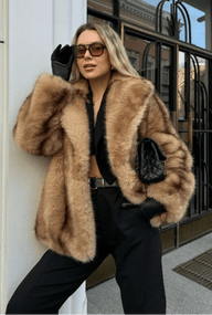 Manteau en fausse fourrure Fely