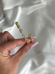 Ensemble bague et bracelet réglables en zircone Fenella
