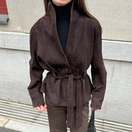 Veste en suédine Freya