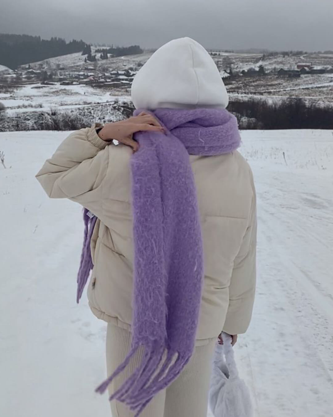 ZEYA - Gabriella Tasseled Winter Scarf