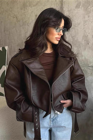 Veste en cuir vegan Georgia