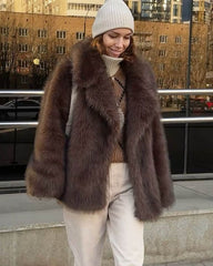 Manteau en fausse fourrure Greta
