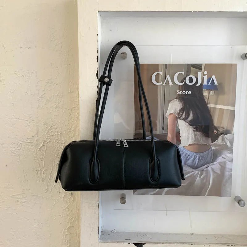ZEYA - Hannah Cylindrical Leather Shoulder Bag