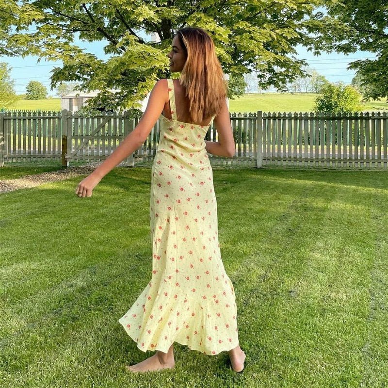 ZEYA - Hermione Flared Ruffle Floral Dress