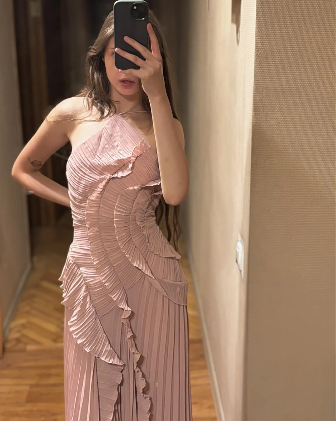 ZEYA - Hiraya Halter Strap Ruffled Tule Dress