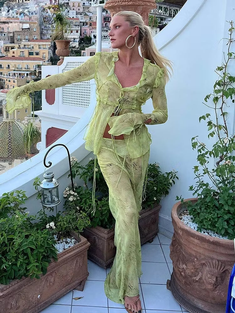 Iris robe maxi bodycon en maille