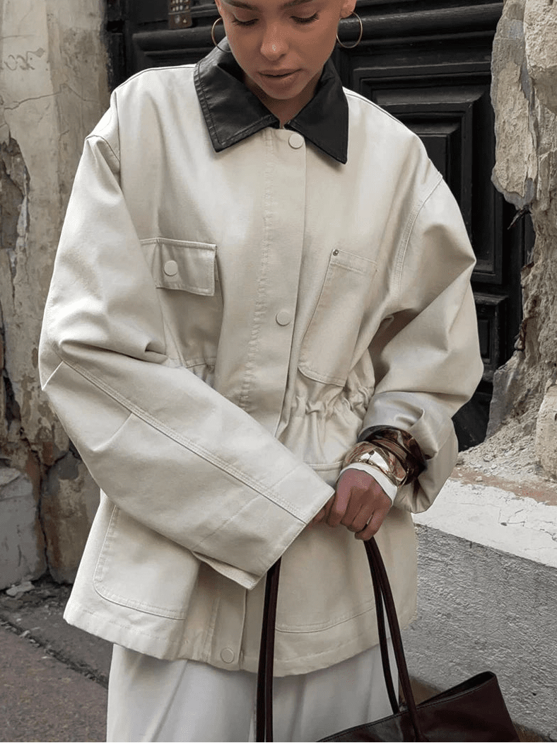 ZEYA - Isadora Drawstring Oversized Jacket