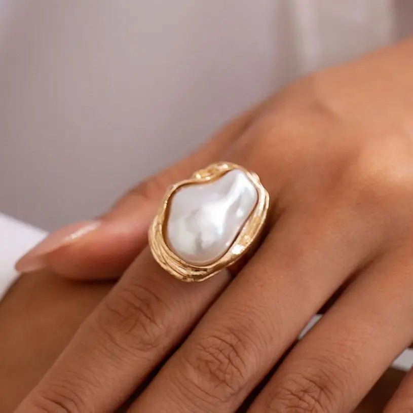 ZEYA - Ivy Adjustable Pearl Ring