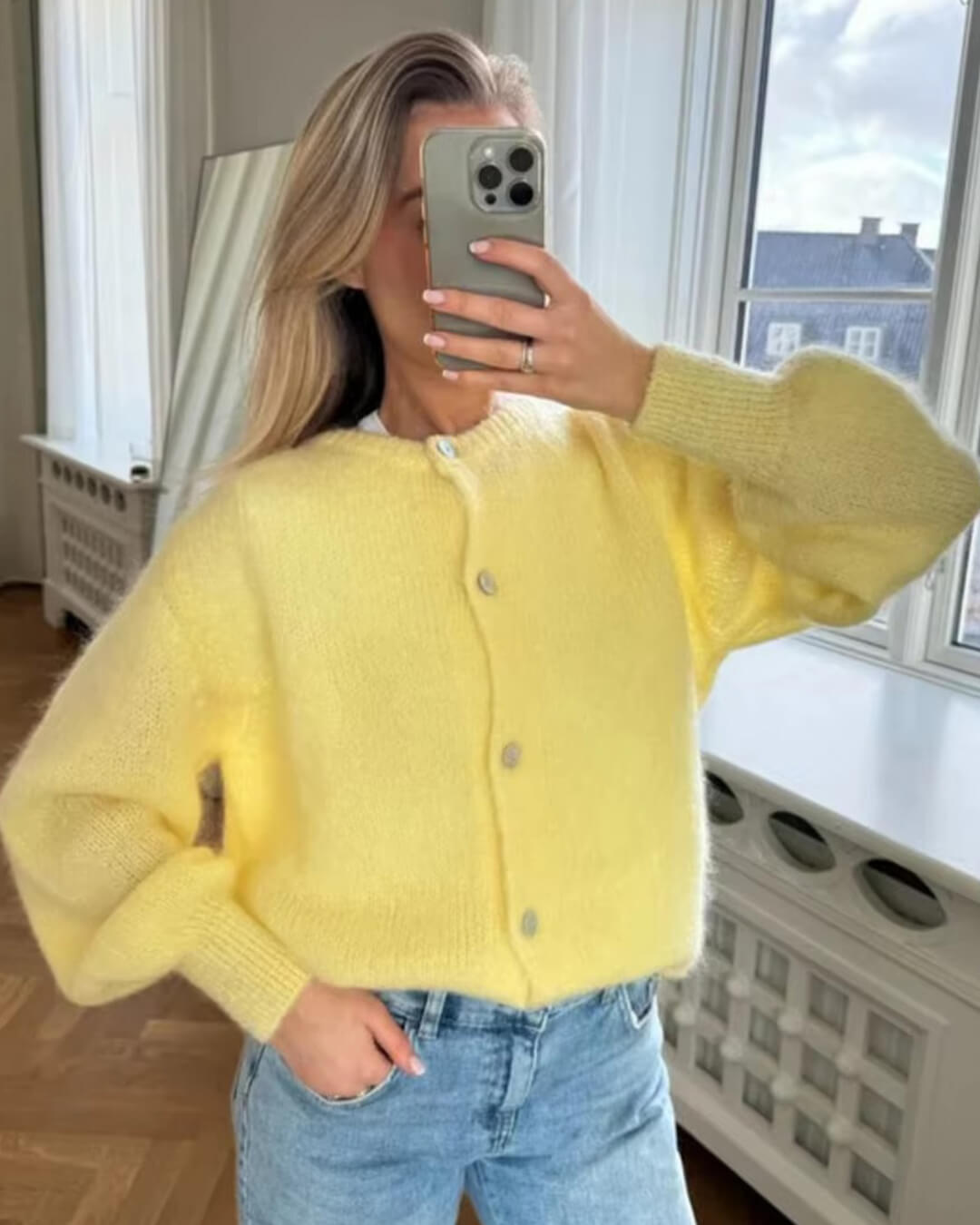 ZEYA - Jasmine Fuzzy Knit Cardigan