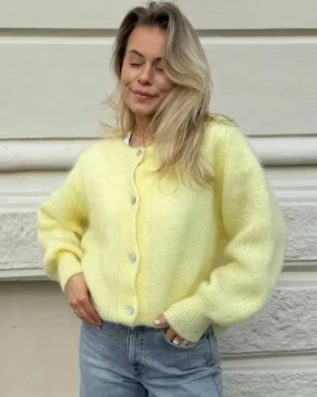 ZEYA - Jasmine Fuzzy Knit Cardigan