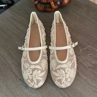 Ballerines Jenny en Résille Perlée