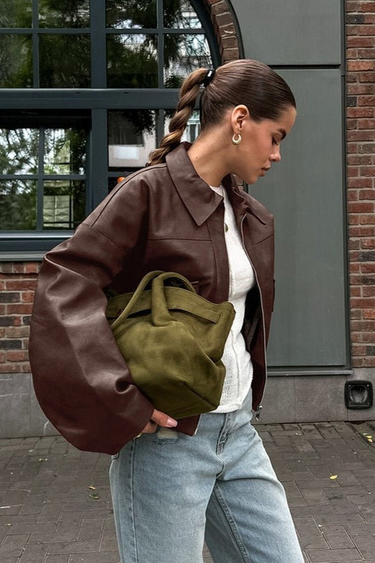 ZEYA - Jenny Vintage Faux Leather Jacket