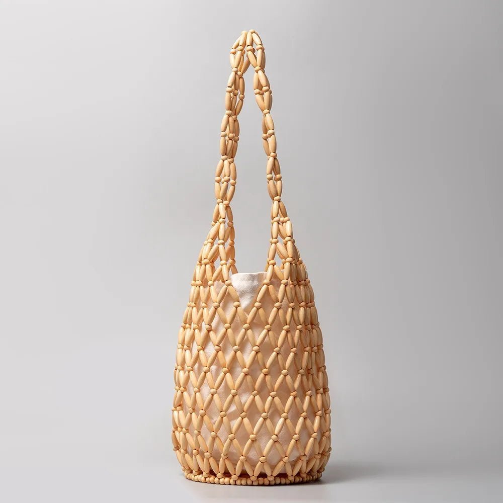 ZEYA - Jessica Woven Beaded Tote Bag