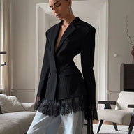 Blazer Joanne avec Détails en Dentelle