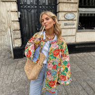 Veste matelassée à fleurs Jona