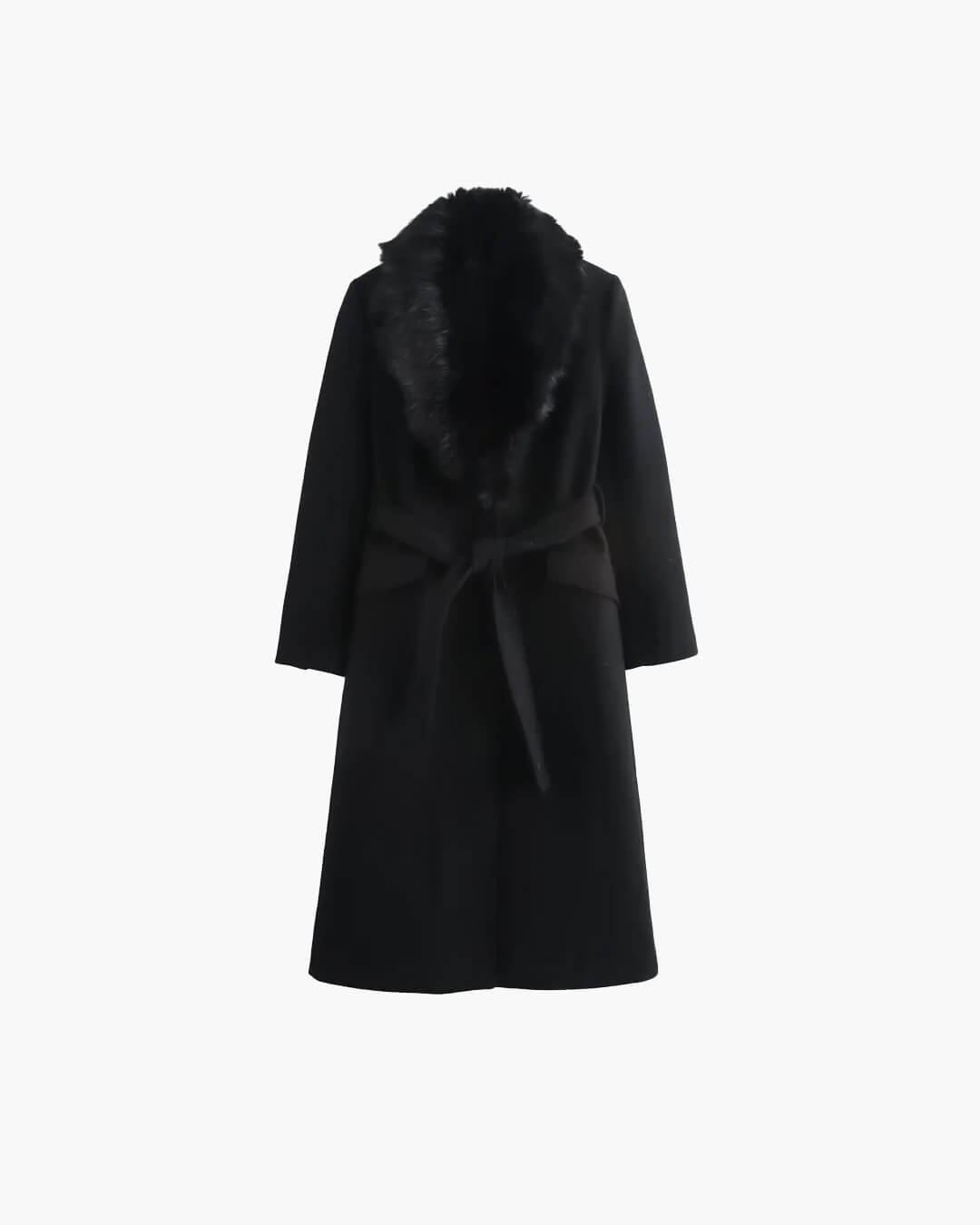 ZEYA - Josie Faux Fur Collar Maxi Coat