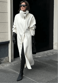 Manteau long à col montant Julia