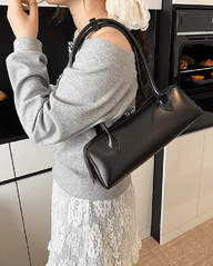 Julia. Sac baguette vintage en simili cuir