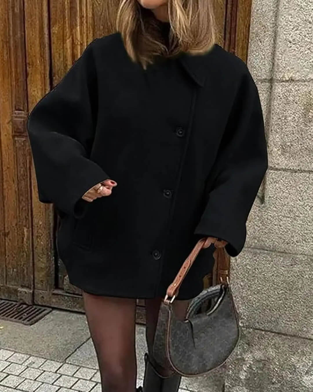 ZEYA - Karleen Collared Loose Coat