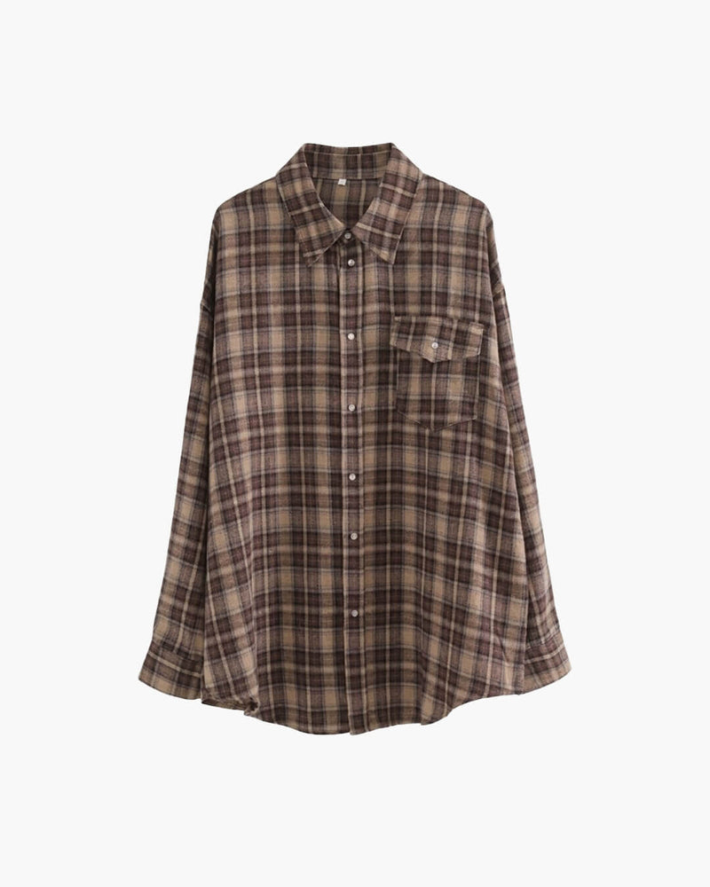 ZEYA - Kate Oversized Plaid Shirt