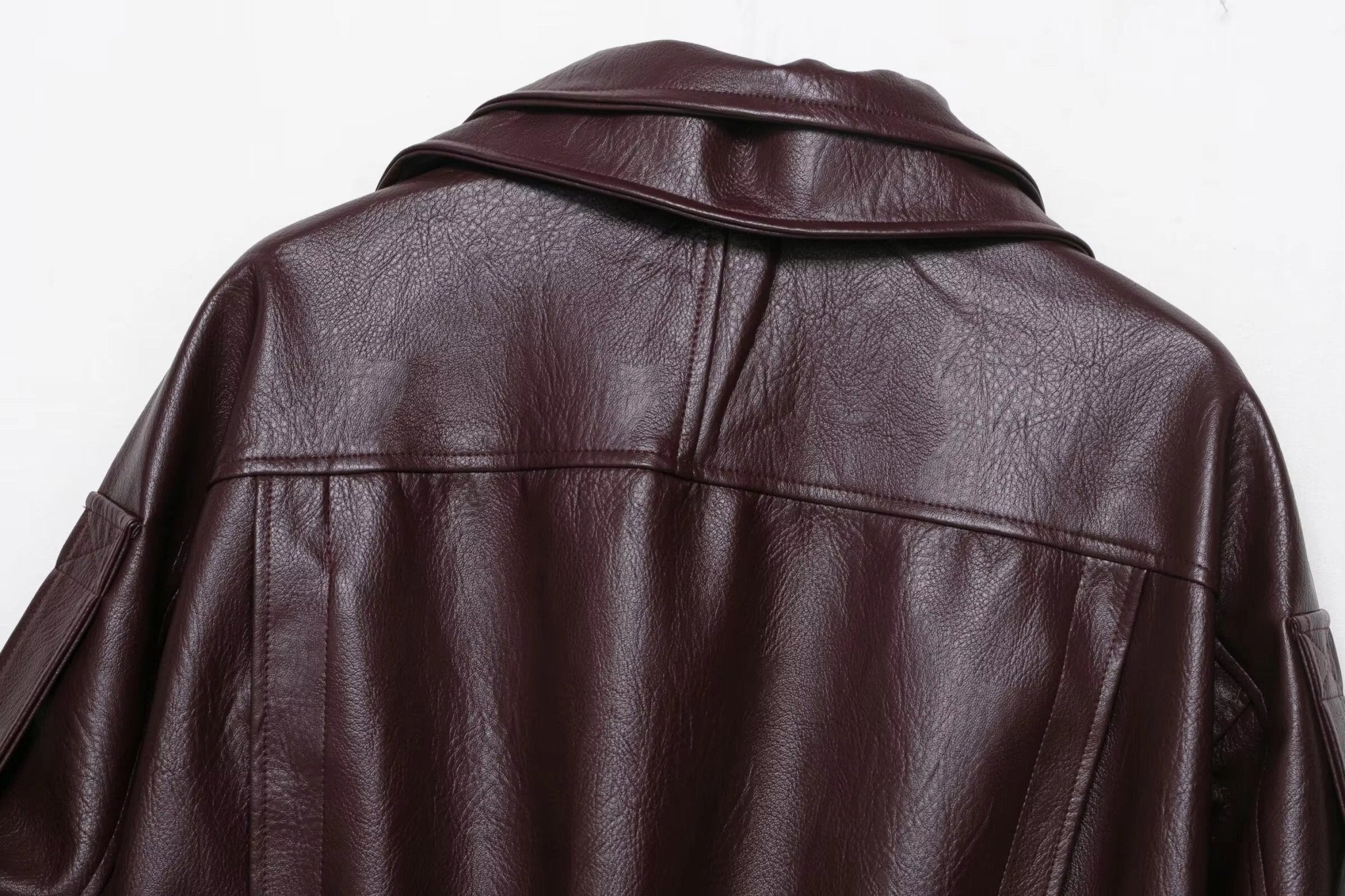 ZEYA - Kira Belted Leather Jacket