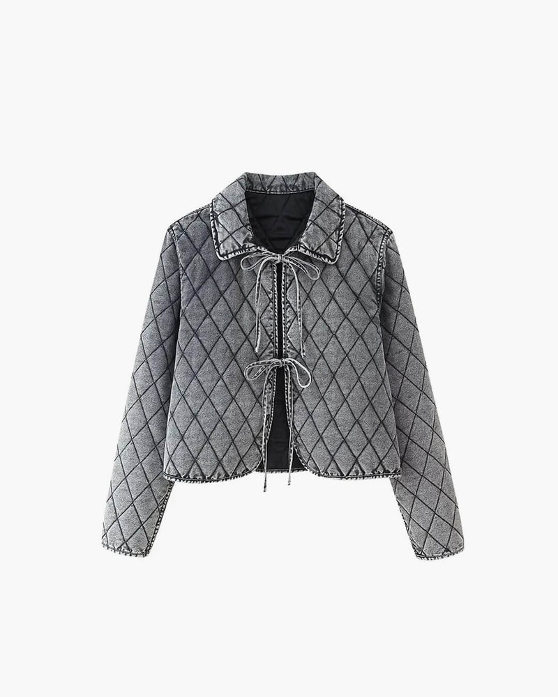 ZEYA - Lana Denim Jacket with Lace Design
