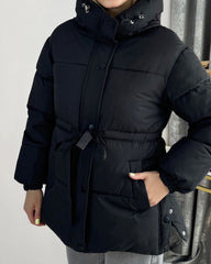 Manteau à capuche à lacets Lani