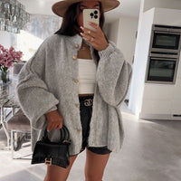 Cardigan long en maille Laura