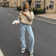 Veste décontractée à col montant Leah
