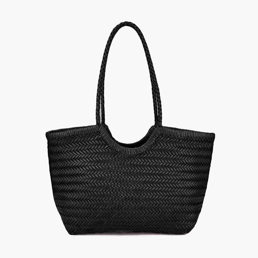 ZEYA - Leona Woven Faux Leather Bag