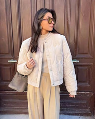 Veste matelassée brodée Leonie