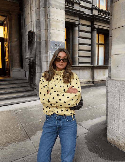 ZEYA - Linda Drawstring Polka Dot Jacket