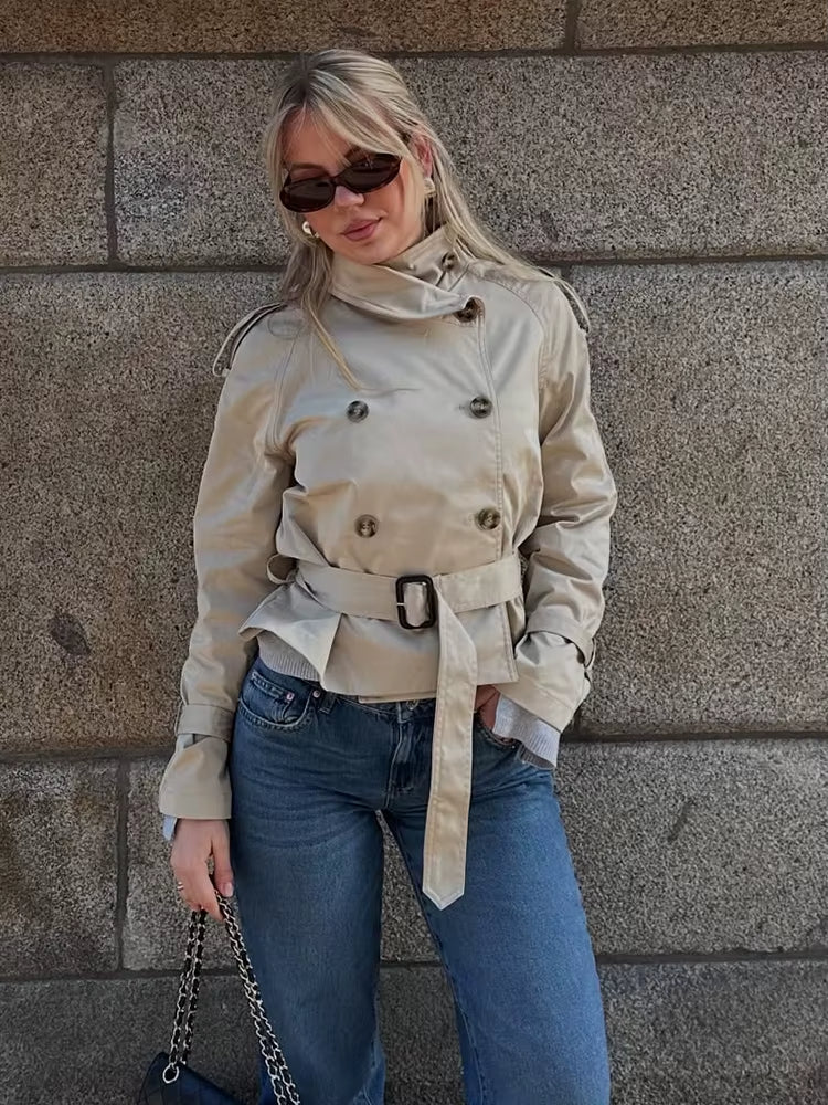 ZEYA - Lisa Cropped Trench Coat