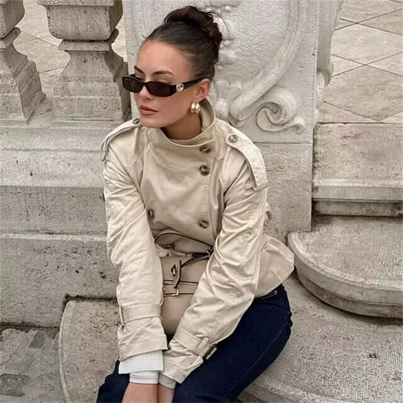 ZEYA - Lisa Cropped Trench Coat