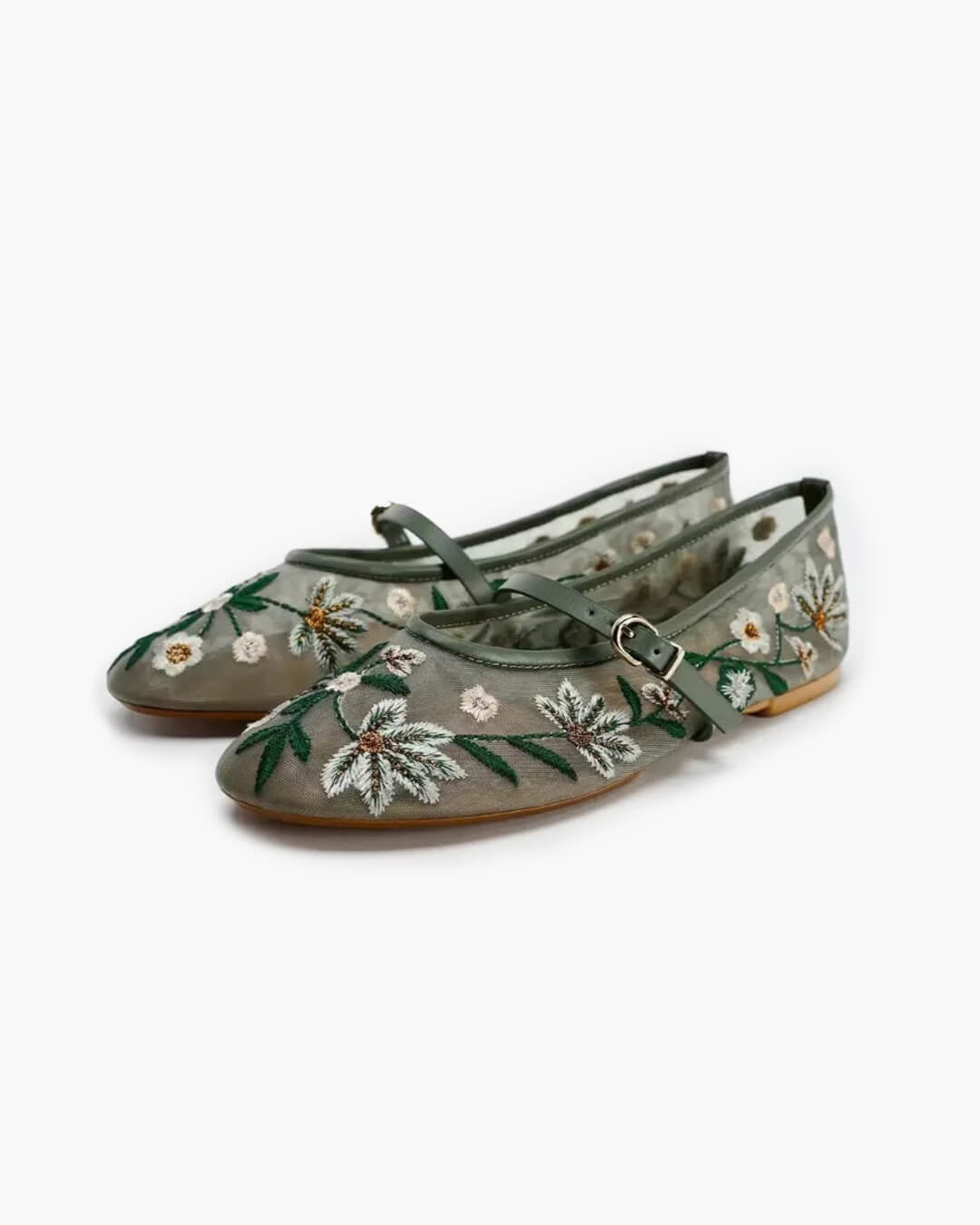 ZEYA - Lisbeth Embroidered Ballet Flats