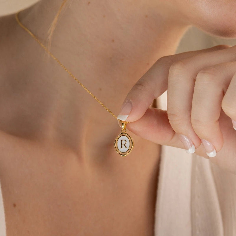 ZEYA - Liza Initial Pendant Necklace