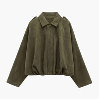 Blouson bombardier en suédine Lori