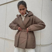 Veste matelassée ceinturée Lou