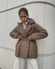 Veste matelassée ceinturée Lou