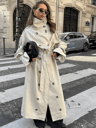 Trench-coat long Lucy avec ceinture