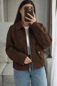 Veste en suédine Luna