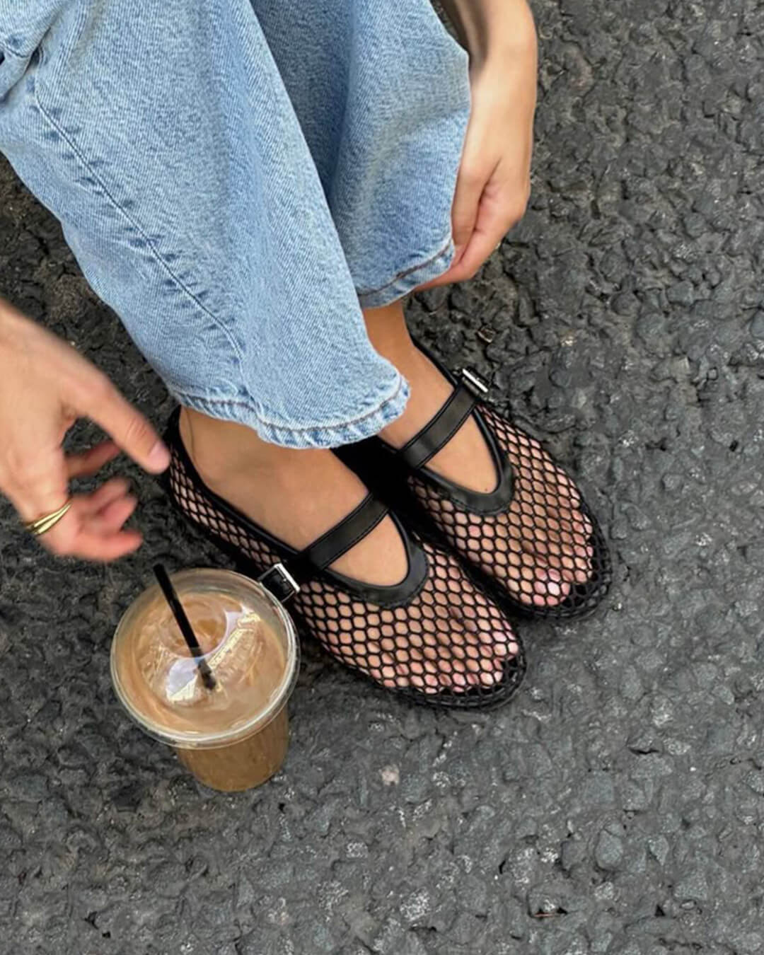 ZEYA - Margaret Mesh Ballet Flats