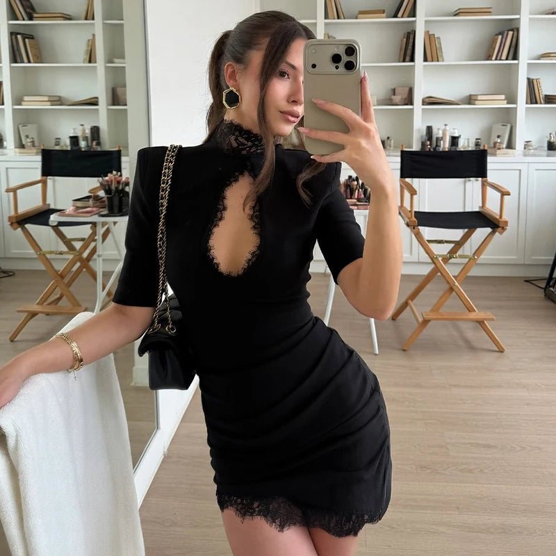 ZEYA - Maria Lace Cut-Out Bodycon Mini Dress