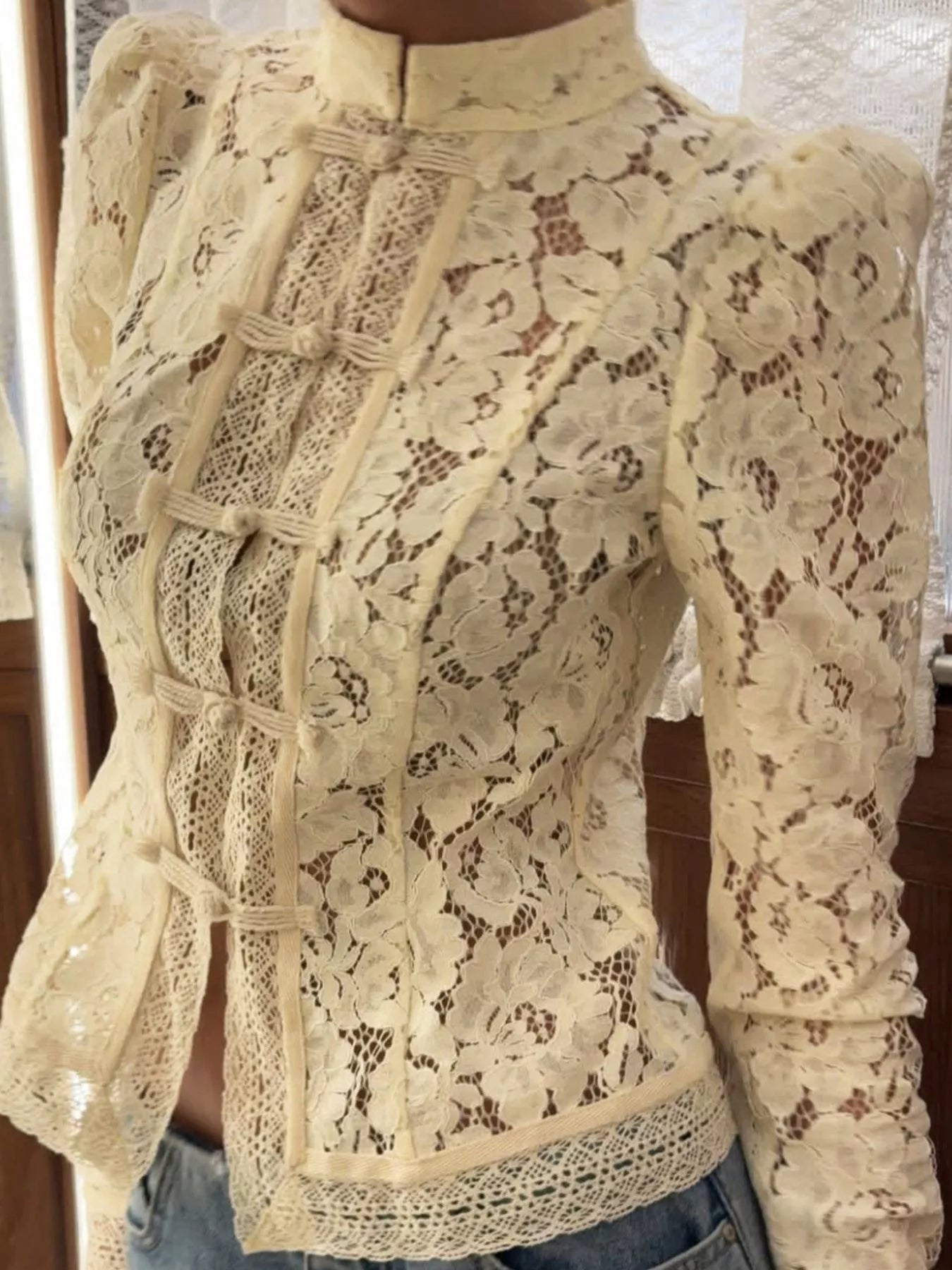 ZEYA - Mariana Sheer Lace Blouse