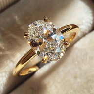 Bague ovale en zirconia Maribel